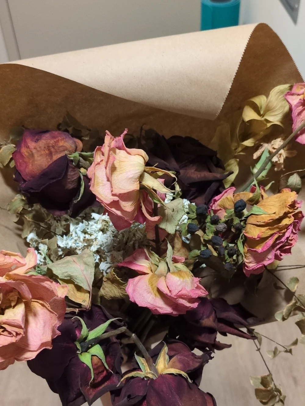 Seattle Pike Place Market Dried Floral Bouquet